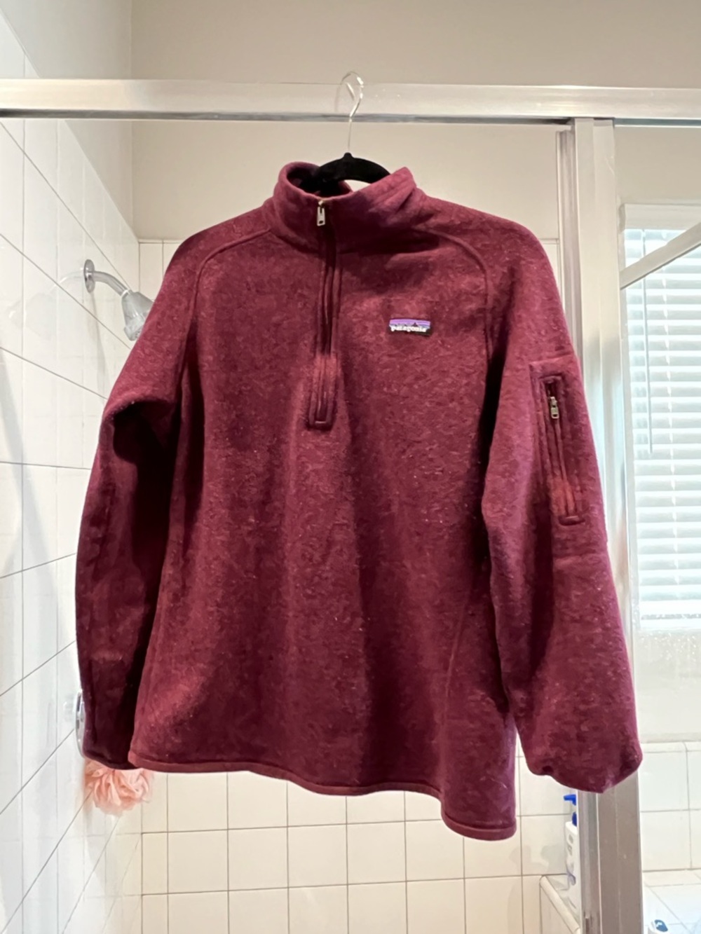 Patagonia Half-Zip Fleece Pullover - Burgundy